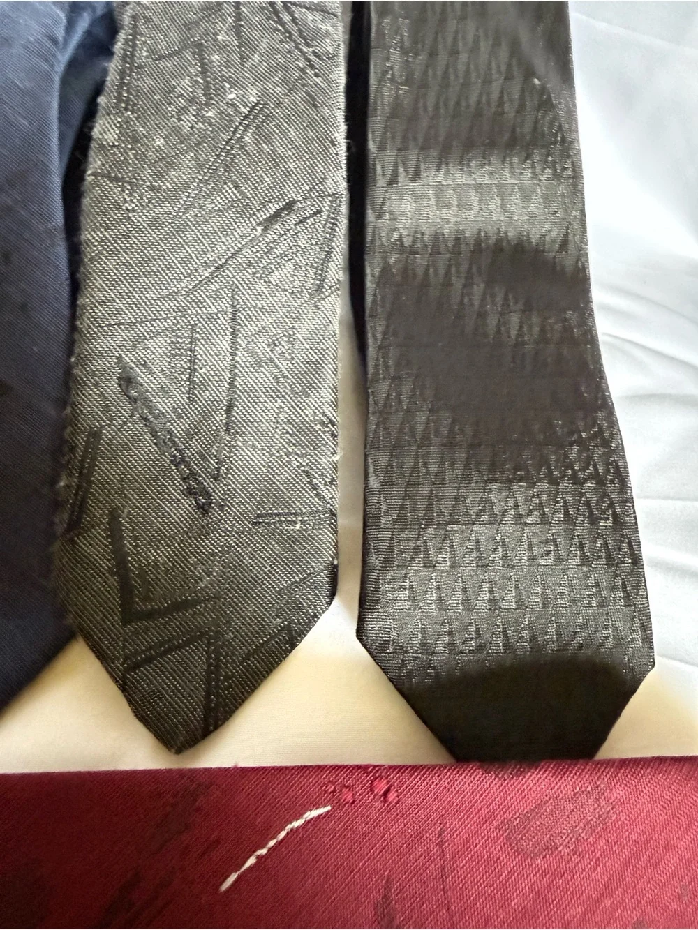 Set of 8 - Men's Assorted Necktie Pack - Blue, Gray, Black, Burgundy